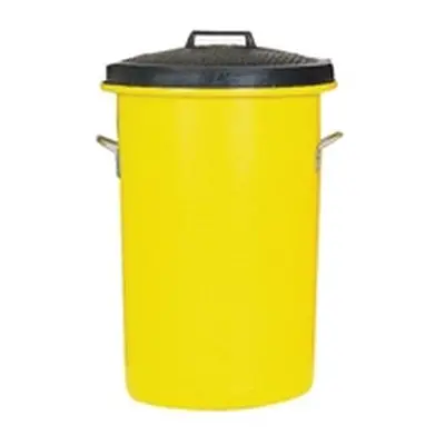 Heavy Duty Coloured Dustbin 85 Litre Yellow