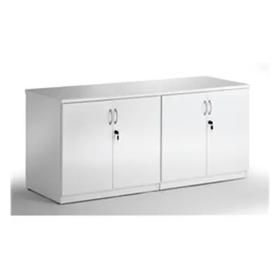 High Gloss 1600mm Credenza Twin Cupboard White