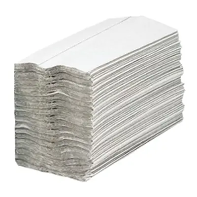 2Work 1-Ply C-Fold Hand Towels White (Pack of 2880) KF03802