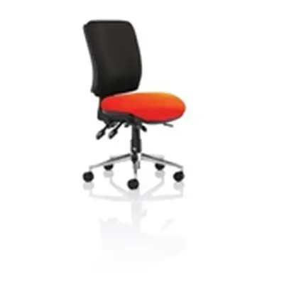 Chiro Medium Back Bespoke Colour Seat Tabasco Orange No Arms