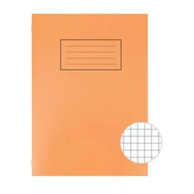 Silvine Exercise Book A4 5mm Squares Orange (10 Pack)