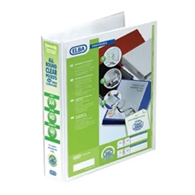 Elba Panorama 40mm 4 D-Ring Presentation Binder A4 White 400008419