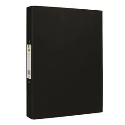 Q-Connect 2 Ring 25mm Paper Over Board Black A4 Binder (10 Pack)