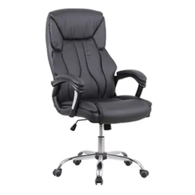 Stratford High Back Black Leather Look Chair