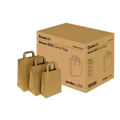 DuraKraft Medium Brown Paper Bag Pack 250's