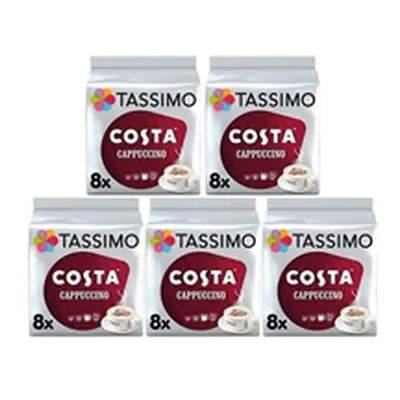 Tassimo Costa Cappuccino Coffee 16 Pods x5 Pack Pack of 80 4056513