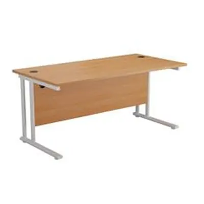 Allegro 1800 X 800 Rectangular Cantilever Workstation Beech/White