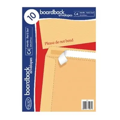 County Stationery C4 10 Manilla Board Envelopes (10 Pack)