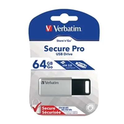 Verbatim Store 'n' Go Secure Pro USB Flash Drive 64GB with Encryption