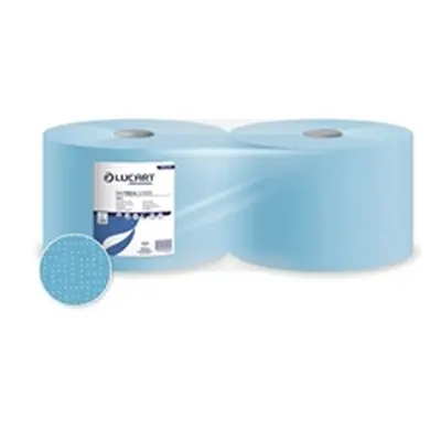 Lucart Professional Skytech Floorstand 3-Ply Paper Roll Blue (Pack 2)