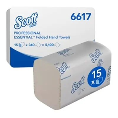 Scott Essential Interfold Hand Towels White (15 Pack) 6617