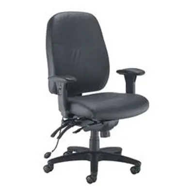 Vista Leather Look Chair - Black - CH0903PUBK