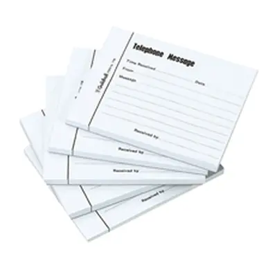 Exacompta Guildhall Telephone Message Pad 100 Sheet Blue (5 Pack)