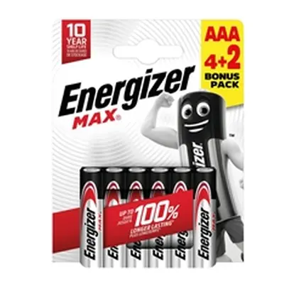 Energizer Max AAA Battery (4+2) (Pack of 6) E303328200