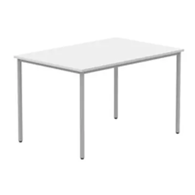 Office Rectangular Multi-Use Table 1200X800 Arctic White/Silver