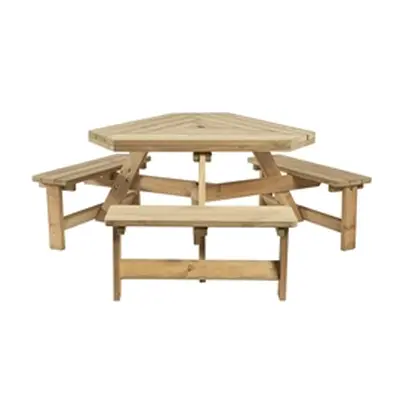 Winer Diner Triangle Picnic Table - 6 Seater