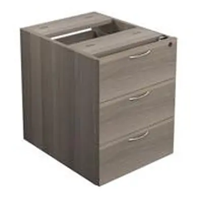 655 Fixed Pedestal 3 Drawers Grey Oak