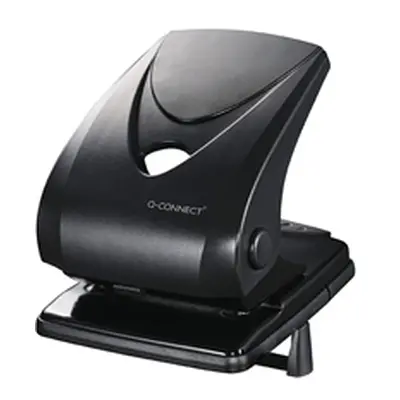 Q-Connect Heavy Duty 2 Hole Punch Black Ref KF01236