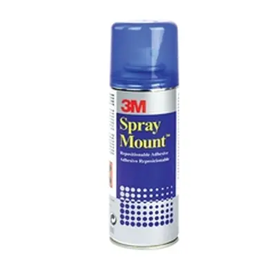 3M SprayMount Adhesive Spray Can CFC-Free Non-staining 200ml - SM200