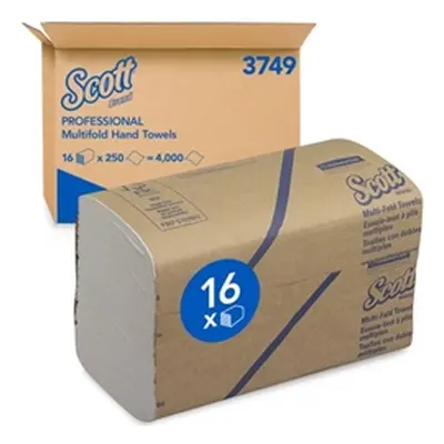 Scott Multifold Hand Towels 250 Sheet White (16 Pack) 3749