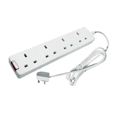 Extension Lead 5 Metres 13 Amp 4 Covered Sockets - B4W5MP