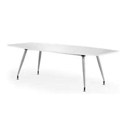 High Gloss 2400mm Writable Boardroom Table White Top