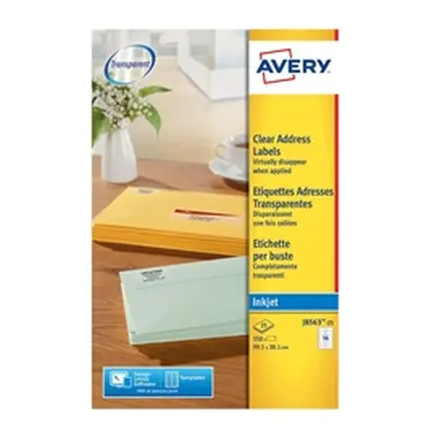 Avery Addressing Labels 14 Per Sheet Clear [350 Labels] - J8563-25