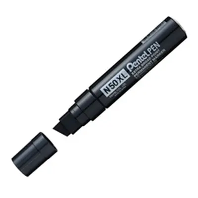 Pentel N50XL Marker Chisel Tip Black (Pack of 6) N50XL-A