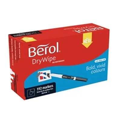 Berol Drywipe Pen Broad Black (192 Pack) 1984897