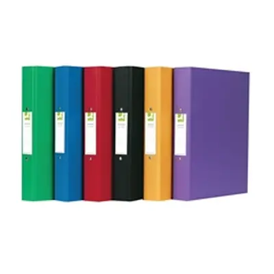 Q-Connect 25mm 2 Ring Binder Polypropylene A4 Assorted (10 Pack)