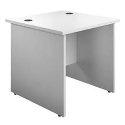 Mezzo Panel 800 X 800 Rectangular Workstation - White - PAN8080RECWH