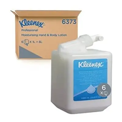 Kleenex Moisturising Hand and Body Lotion 1 Litre White (Pack of 6)