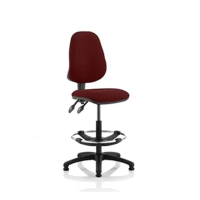 Eclipse Plus II Lever Task Operator Chair Chilli With Draughtsman Kit