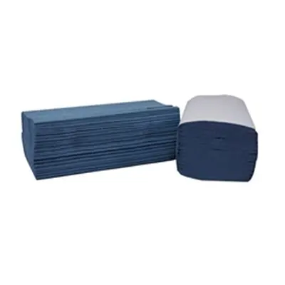 2Work 1-Ply I-Fold Hand Towels Blue 3600 Sheets