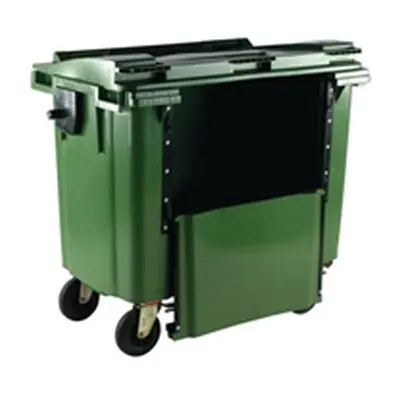 Wheelie Bin With Drop Down Front 770 Litre Green