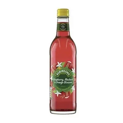 Robinsons Raspberry, Rhubarb & Orange Blossom 500ml (Glass) - PACK (8)