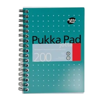 Pukka Pad Ruled Wirebound Mettalic Jotta Notepad 200 Pages A6 (3 Pack)