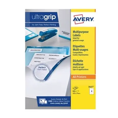 Avery Ultragrip Multipurpose Labels 105x74mm White (Pack of 800)