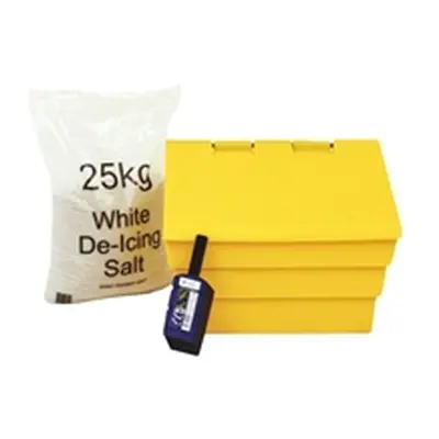 50 Litre Grit Bin and 25kg Salt Kit