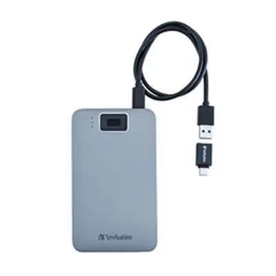 Verbatim Executive Fingerprint Secure HDD USB 3.2 Gen 1/ USB-C 1TB Gre