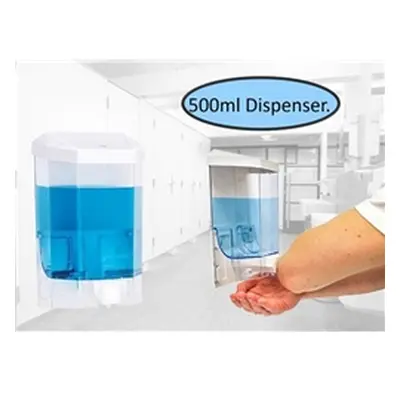 Hand Gel/Soap Clear Universal Wall Mountable Dispenser 500ml