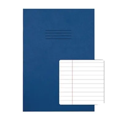 Rhino Exercise Book 8mm Ruled 64P A4 Dark Blue (Pack of 50) VC48394