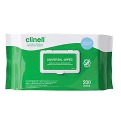 Clinell Universal Sanitising Wipes (Pack of 200) CW200