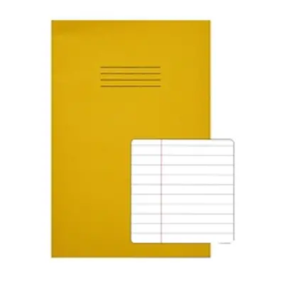 Rhino Exercise Book 8mm Ruled 80 Pages A4 Yellow (Pack of 50) VC48472