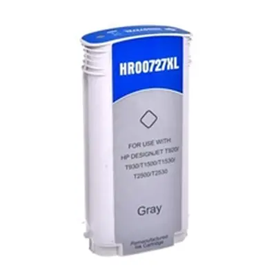 G+G Compatible HP 727XLGY Hi Yield Grey Ink Cartridge B3P24A