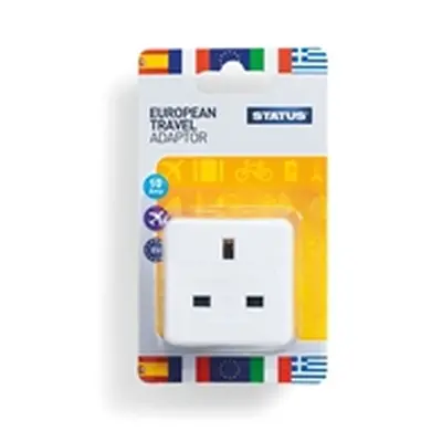 Status European Travel Adaptor Plug (12 Pack)