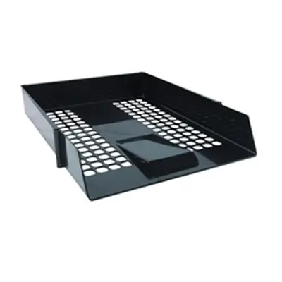 Black Plastic Letter Tray (12 Pack) WX10050