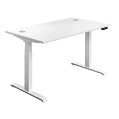 Economy Sit Stand Desk 1800 X 800 White-White