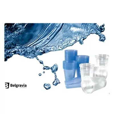 Belgravia 7oz (20cl) Blue Water Cups (Translucide) 100's - PACK (10)