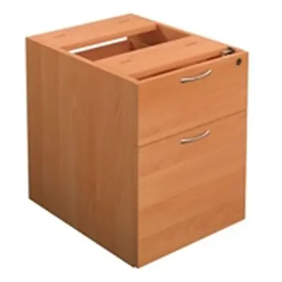 Fixed Pedestal 2 Drawers : Beech